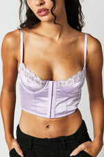 Bild in den Galerie-Viewer laden, Rocio Bügel-Bustier aus Satin und Spitze
