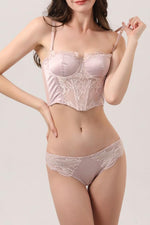 Bild in den Galerie-Viewer laden, Noelia Satin-Bustier und Unterteil-Set
