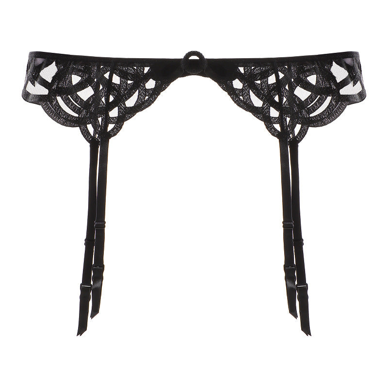 Alia – Strumpfhalter aus Netzstoff und Spitze