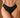 Ana Lace and Cotton Black Thong