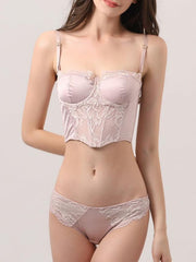 Noelia Satin-Bustier und Unterteil-Set