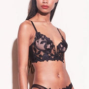 Betty Spitzen-Bügelbustier in V-Form