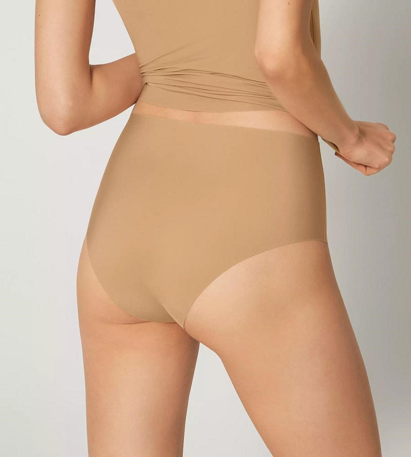 Unsichtbarer Micro-BH mit hoher Taille - Beige